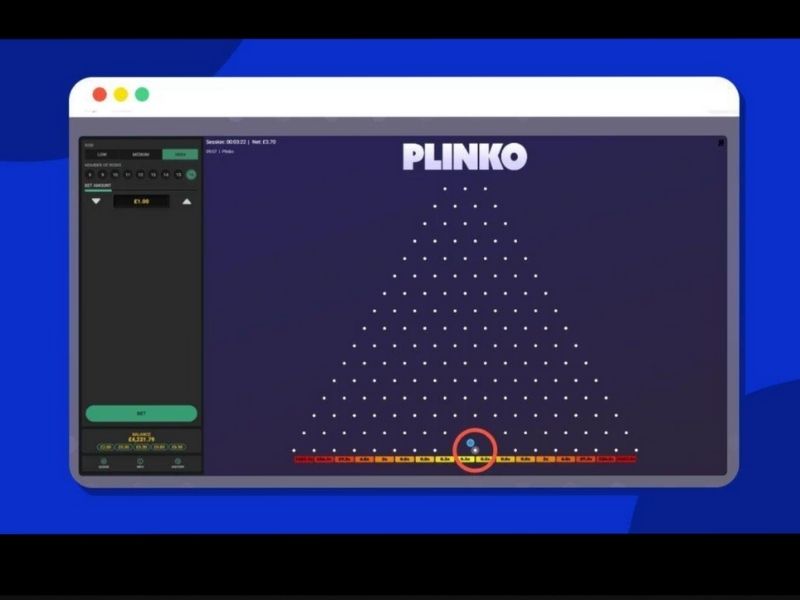 choose a strategy for playing Plinko